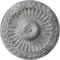 Ekena Millwork Linus Ceiling Medallion, Hand-Painted Ultra Pure White Crackle, 11 1/4"OD x 1 1/8"P CM11LIUWC - alternate 1